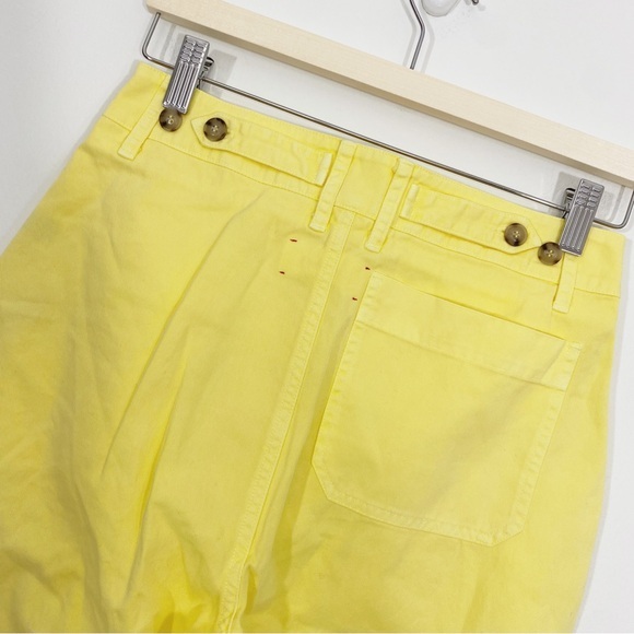 Xirena NWT 24 Baylor Yellow Twill Cotton High Rise‎ Straight Trouser Pant’s - Picture 8 of 13